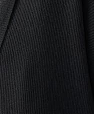 GJSGD31230 Jocomomola(ホコモモラ) 【接触冷感】リブ編みロングカーディガン ブラック