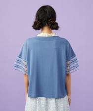 GJSGD50220 Jocomomola(ホコモモラ) Lago サマーニット シアーカーディガン ブルー