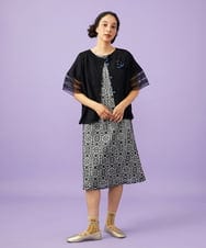 GJSGD50220 Jocomomola(ホコモモラ) Lago サマーニット シアーカーディガン ブラック