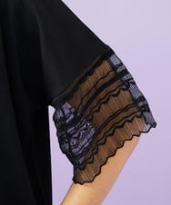 GJSGD50220 Jocomomola(ホコモモラ) Lago サマーニット シアーカーディガン ブラック