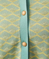 GJSGD71220 Jocomomola(ホコモモラ) Pensamiento ニットドッキングカーディガン グリーン