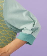 GJSGD71220 Jocomomola(ホコモモラ) Pensamiento ニットドッキングカーディガン グリーン