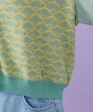 GJSGD71220 Jocomomola(ホコモモラ) Pensamiento ニットドッキングカーディガン グリーン