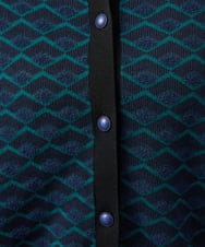 GJSGD71220 Jocomomola(ホコモモラ) Pensamiento ニットドッキングカーディガン ブラック