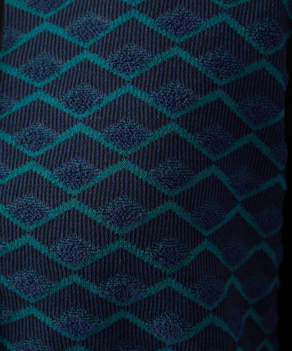 GJSGD71220 Jocomomola(ホコモモラ) Pensamiento ニットドッキングカーディガン ブラック