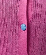 GJSGE32200 Jocomomola(ホコモモラ) 【早割10％OFF】鳥モチーフ付きシアーカーディガン パープル