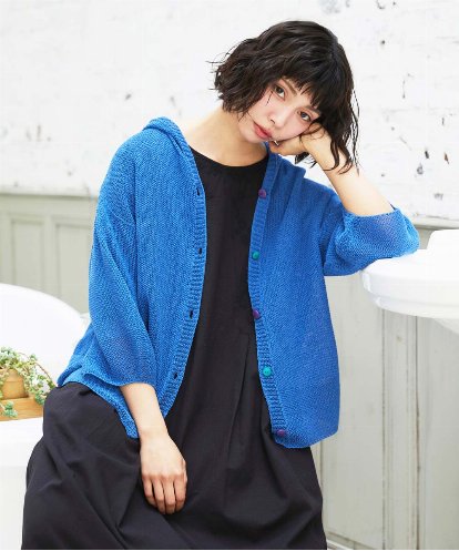 GJSGE33230  Washi サマーニットカーディガン