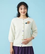 GJSGS30170 Jocomomola(ホコモモラ) Oceano ニットカーディガン ブルー