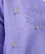 GJSGT30180 Jocomomola(ホコモモラ) Playa flor ニットカーディガン グリーン