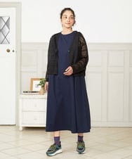 GJSHA30180 Jocomomola(ホコモモラ) Brisa シアーボーダーカーディガン ホワイト