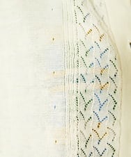 GJSHA31170 Jocomomola(ホコモモラ) シアークルーネックカーディガン ブルー