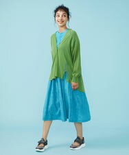 GJSHS31170 Jocomomola(ホコモモラ) 刺繍トッパーカーディガン ベージュ
