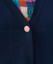 GJSHS31170 Jocomomola(ホコモモラ) 刺繍トッパーカーディガン ベージュ