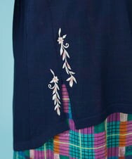 GJSHS31170 Jocomomola(ホコモモラ) 刺繍トッパーカーディガン ベージュ