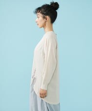 GJSHS31170 Jocomomola(ホコモモラ) 刺繍トッパーカーディガン ベージュ