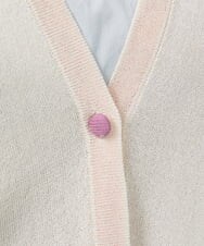 GJSHS31170 Jocomomola(ホコモモラ) 刺繍トッパーカーディガン ベージュ
