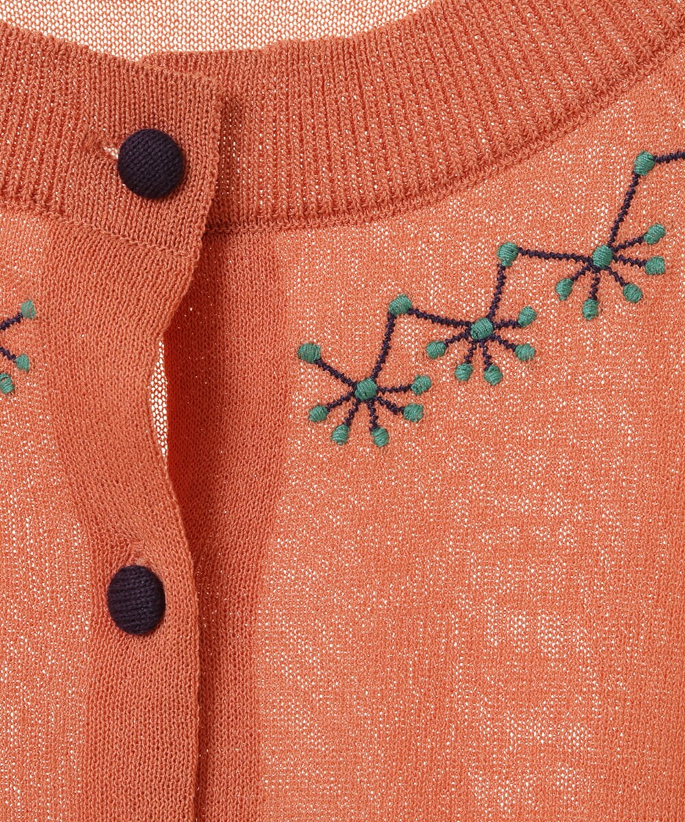 日本代理店正規品 ホコモモラ花刺繍 カーディガンＬサイズ