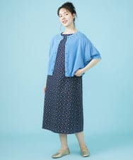 GJSHV30180 Jocomomola(ホコモモラ) 【接触冷感・UVカット】Floretes クルーネック刺繍カーディガン ホワイト