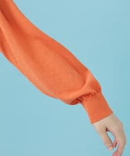 GJSHV31190 Jocomomola(ホコモモラ) 【接触冷感・UVカット】Floretes フラワー刺繍トッパーカーディガン オレンジ