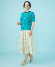 GJSHV32210 Jocomomola(ホコモモラ) Grano クルーネックカーディガン アイボリー