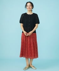 GJSHV32210 Jocomomola(ホコモモラ) Grano クルーネックカーディガン アイボリー