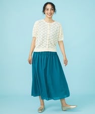 GJSHV32210 Jocomomola(ホコモモラ) Grano クルーネックカーディガン アイボリー