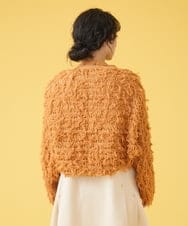 GJSJQ01200 Jocomomola(ホコモモラ) Cabello ニットボレロカーディガン オレンジ