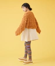 GJSJQ01200 Jocomomola(ホコモモラ) Cabello ニットボレロカーディガン オレンジ