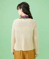 GJSLS30180 Jocomomola(ホコモモラ) モヘアニットショートカーディガン ベージュ