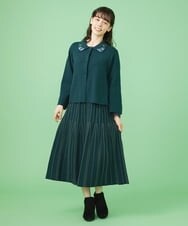 GJSLS50200 Jocomomola(ホコモモラ) Samba ニットカーディガン ピンク