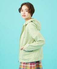 GJTCA01230 Jocomomola(ホコモモラ) I LOVE COLOR コットン裏毛ジップパーカー アイボリー