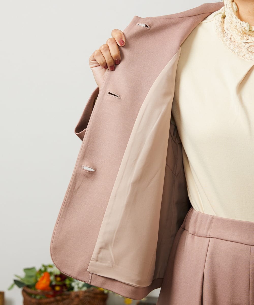 GJTCD51280 Jocomomola(ホコモモラ) ポンチストレッチジャケット ネイビー