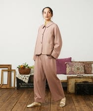 GJTCD51280 Jocomomola(ホコモモラ) ポンチストレッチジャケット ネイビー