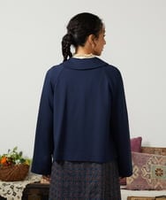 GJTCD51280 Jocomomola(ホコモモラ) ポンチストレッチジャケット ネイビー