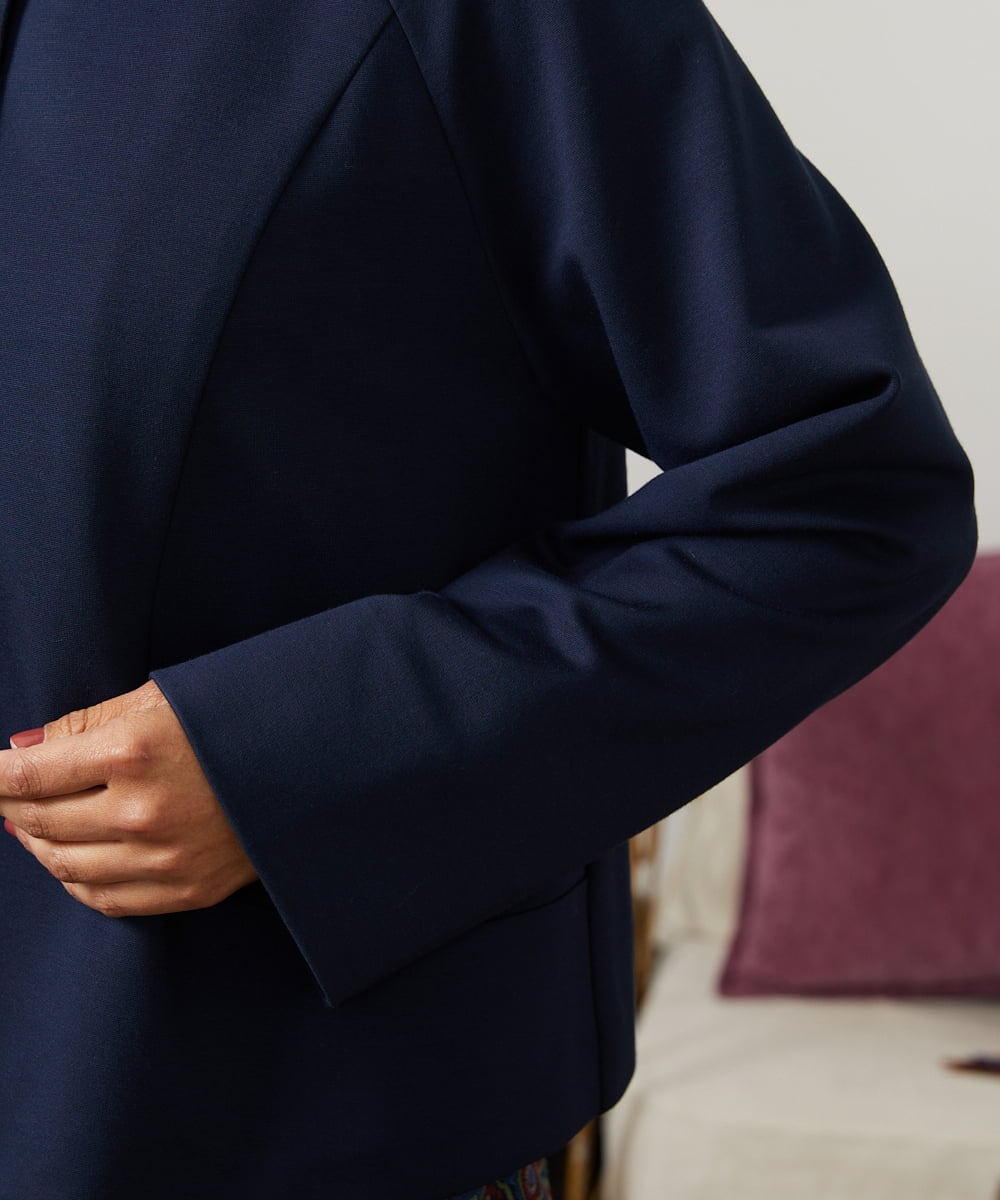 GJTCD51280 Jocomomola(ホコモモラ) ポンチストレッチジャケット ネイビー