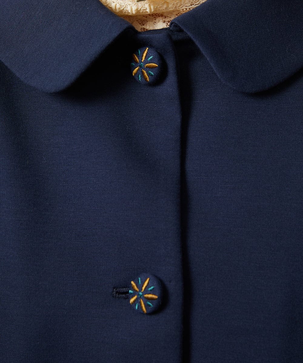 GJTCD51280 Jocomomola(ホコモモラ) ポンチストレッチジャケット ネイビー