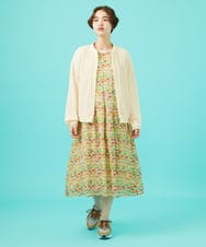 GJTDB40200 Jocomomola(ホコモモラ) Peguena flor フラワーレースブルゾン アイボリー