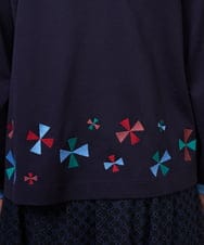 GJTDE38220 Jocomomola(ホコモモラ) Rebote シルケットフライスカットソーカーディガン ネイビー