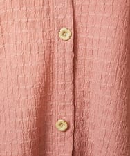 GJTDE40180 Jocomomola(ホコモモラ) Techos ボタン付きシャーリングパーカー ピンク