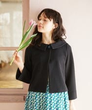 GJTFA50240 Jocomomola(ホコモモラ) Oleaje ジャカードジャケット ブラック