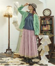 GJTFD02220 Jocomomola(ホコモモラ) Aventura アニマルアップリケパーカー グリーン