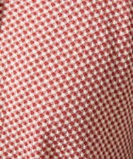 GJTFD35200 Jocomomola(ホコモモラ) ギンガムチェック カットソーカーディガン レッド