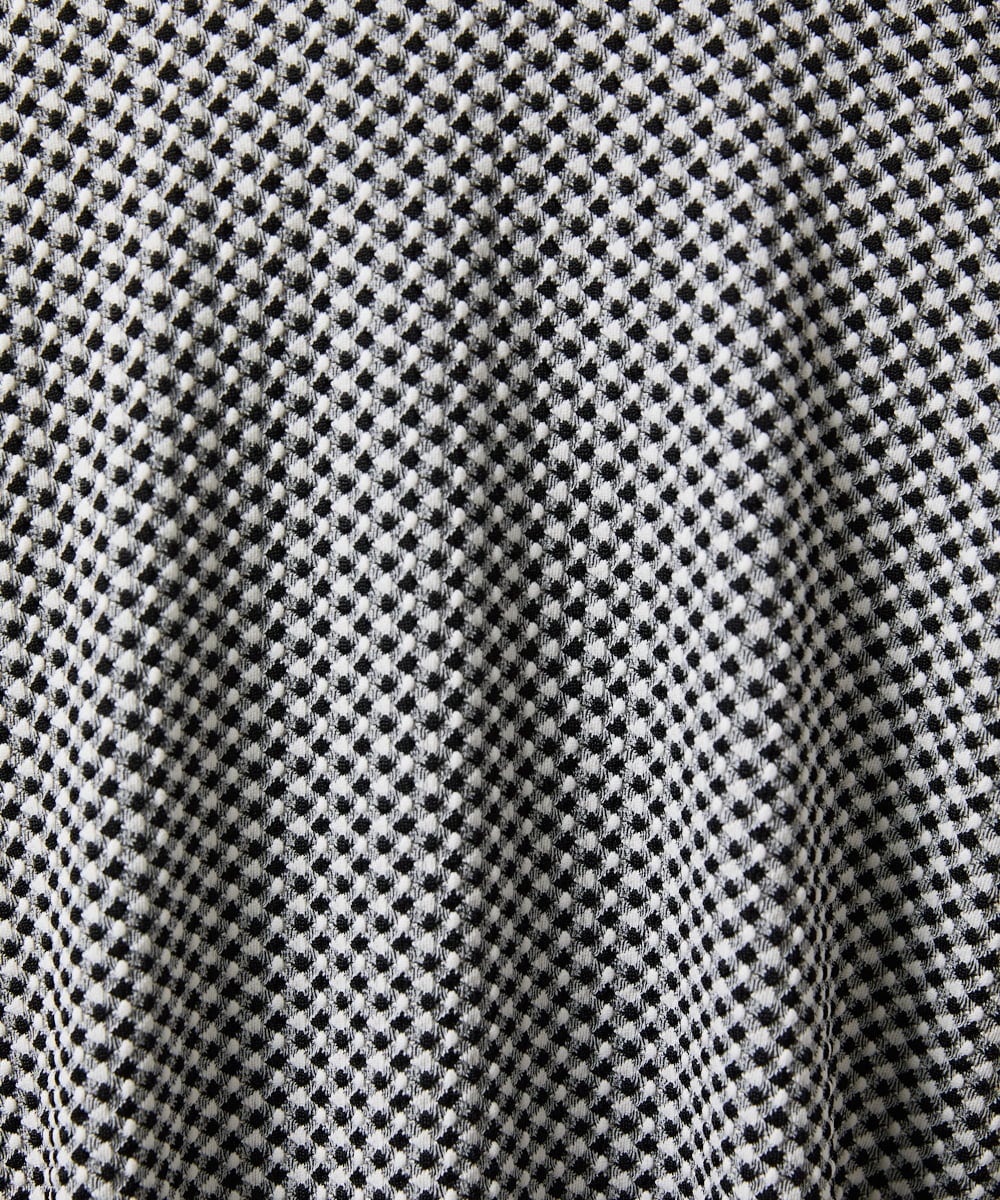 GJTFD35200 Jocomomola(ホコモモラ) ギンガムチェック カットソーカーディガン ブラック