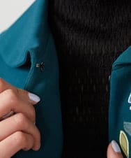 GJTFD50270 Jocomomola(ホコモモラ) El Rucio フラワーアップリケポンチジャケット［オケージョン/セレモニー］ グリーン