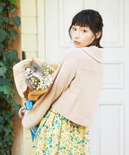 GJTFD50270 Jocomomola(ホコモモラ) El Rucio フラワーアップリケポンチジャケット［オケージョン/セレモニー］ ベージュ