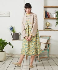 GJTFD50270 Jocomomola(ホコモモラ) El Rucio フラワーアップリケポンチジャケット［オケージョン/セレモニー］ ベージュ