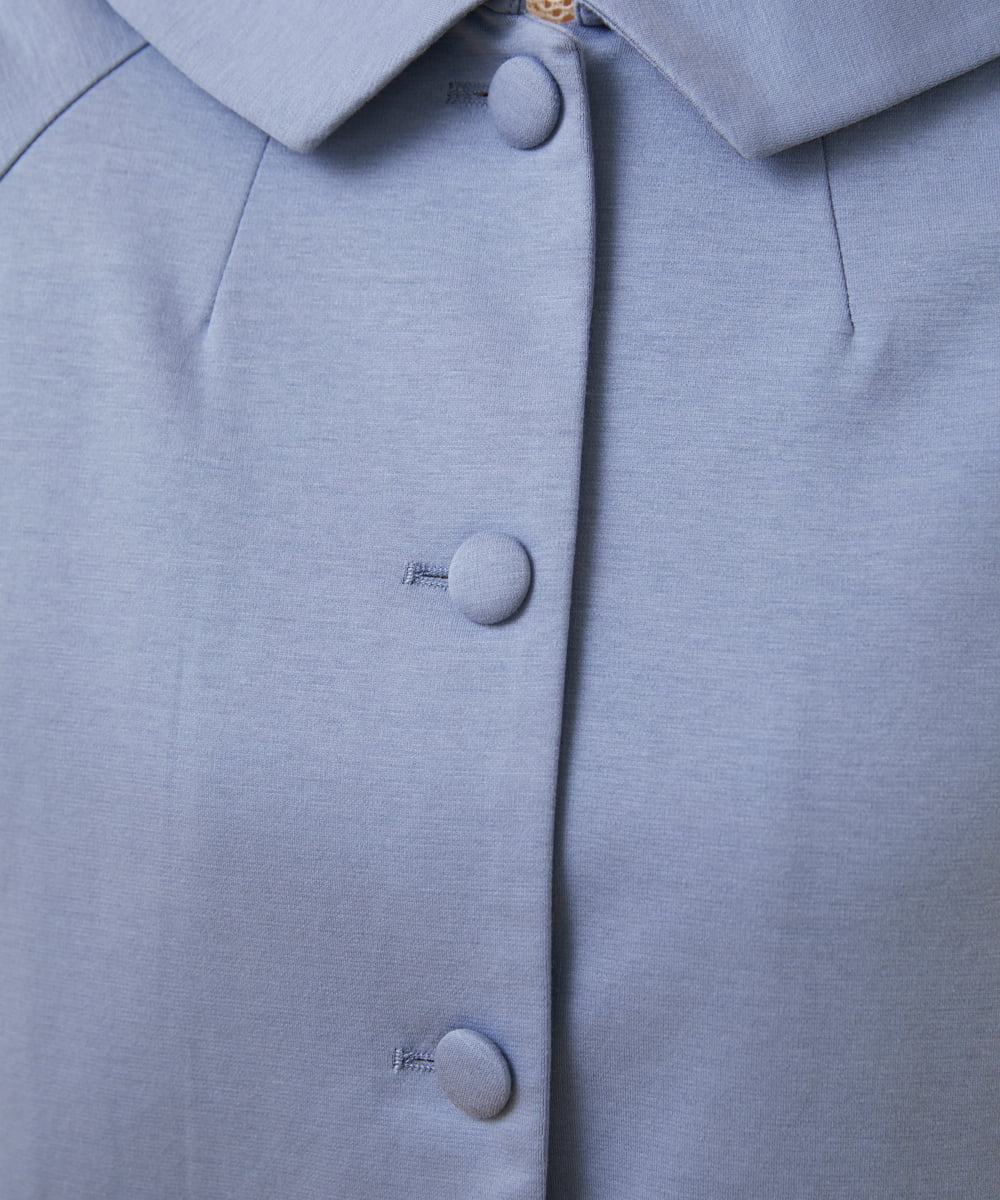 GJTFV50270 Jocomomola(ホコモモラ) Regadera アップリケ刺繍ジャケット ブルー