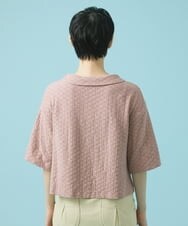 GJTHS33160 Jocomomola(ホコモモラ) Dentado レース カットソーブラウス ピンク