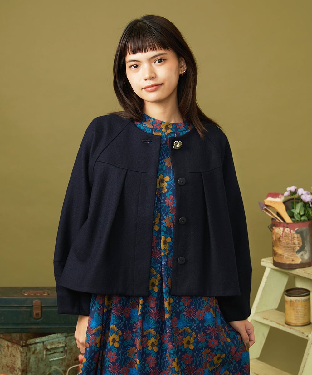 GJTLD50300 Jocomomola 圧縮天竺 ショートジャケット［オケージョン］