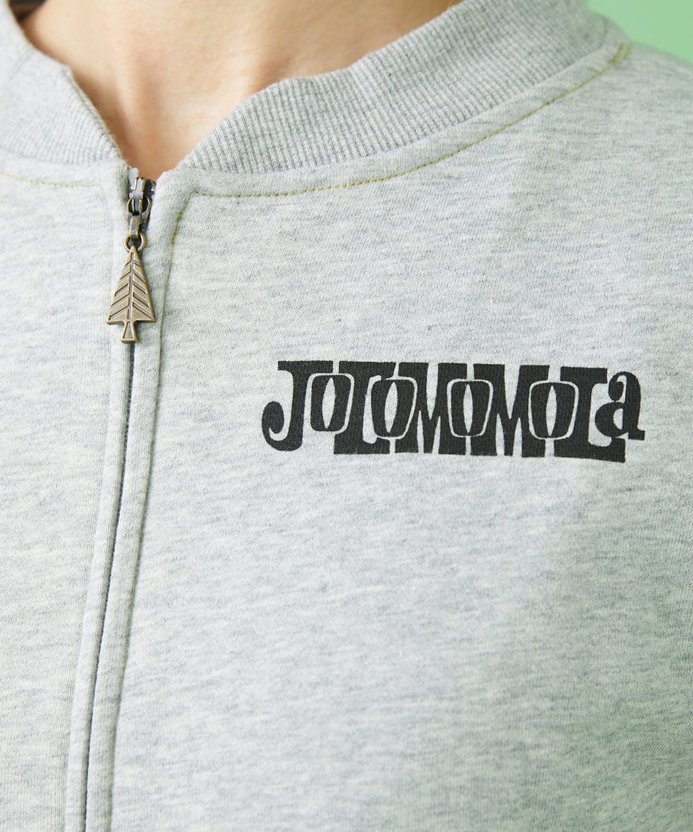 GJTLS32160 Jocomomola(ホコモモラ) Jocoロゴスエットジャケット グレー
